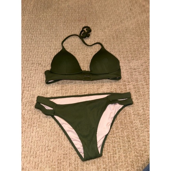 Women's Shade & shore by target two piece bikini 34B & medium bottoms swim suit - Picture 1 of 5